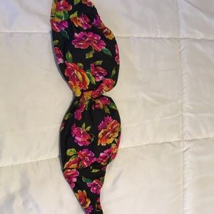 Victoria secret floral bandeau bathing suit top